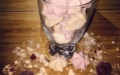 Hallonpuré maränger